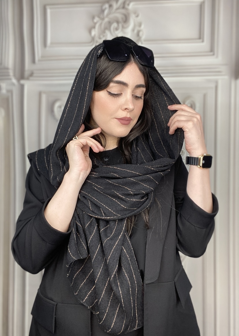 شال دیپلمات پلیسه نخی