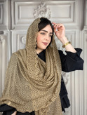 شال شنی دور دالبور طرح پلنگی