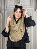 شال شنی دور دالبور طرح پلنگی