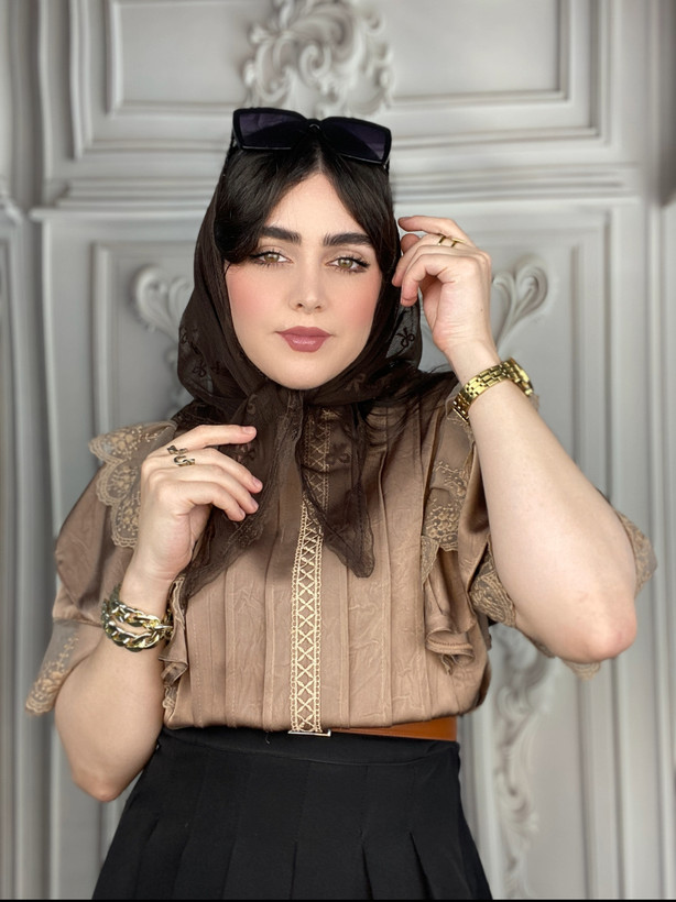 مینی اسکارف پاپیون قواره ۷۵