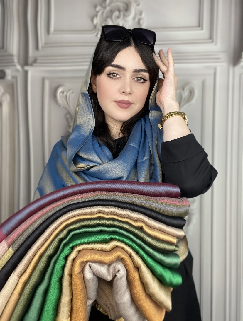 شال بامبو دورنگ